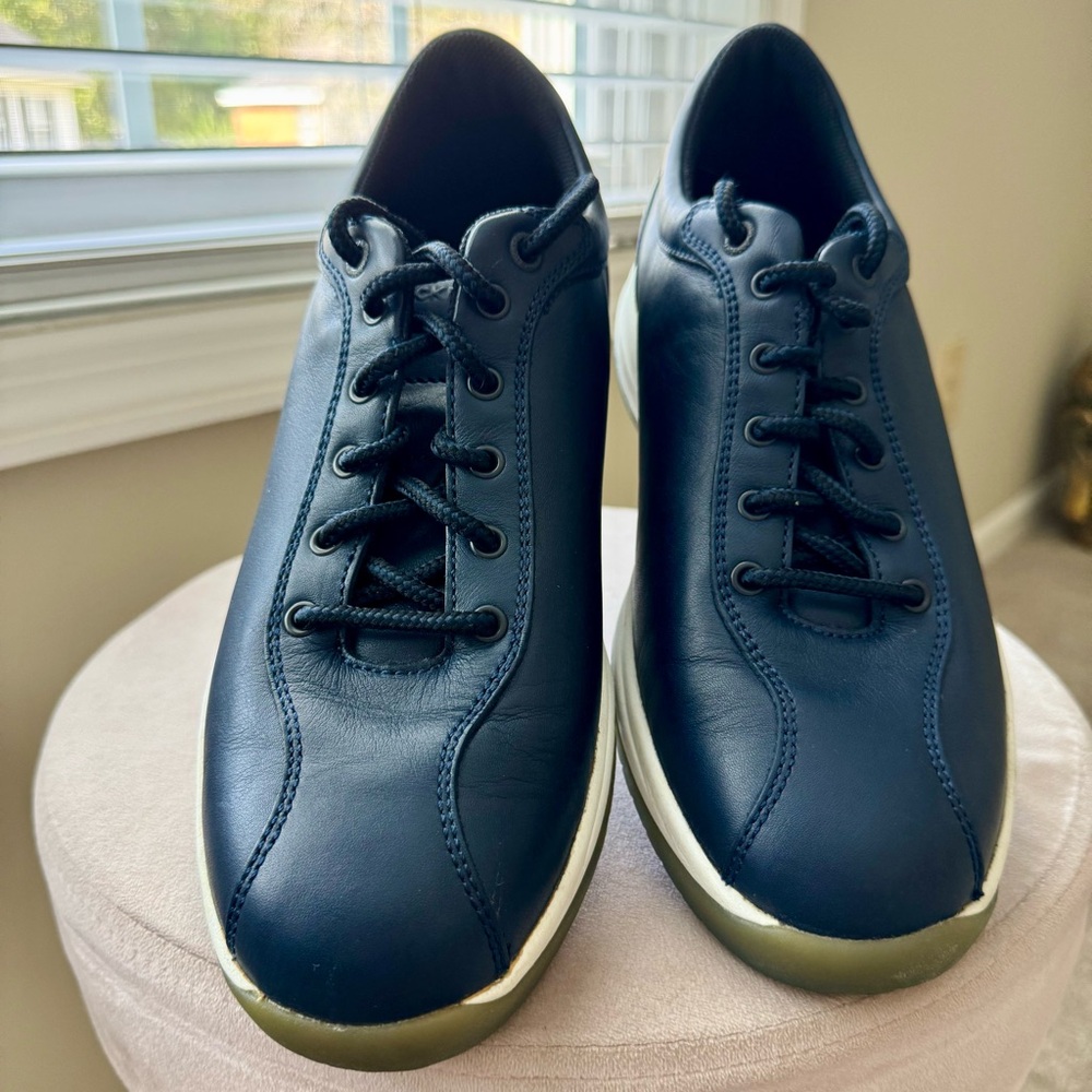 Rockport MW325M Blue Men's Leather Casual Lace Up Walking Shoes Size 9,5